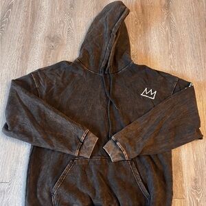 Black Hoodie with Crown Logo